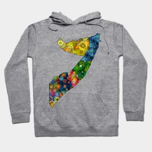 Spirograph Patterned Somalia States Map Hoodie